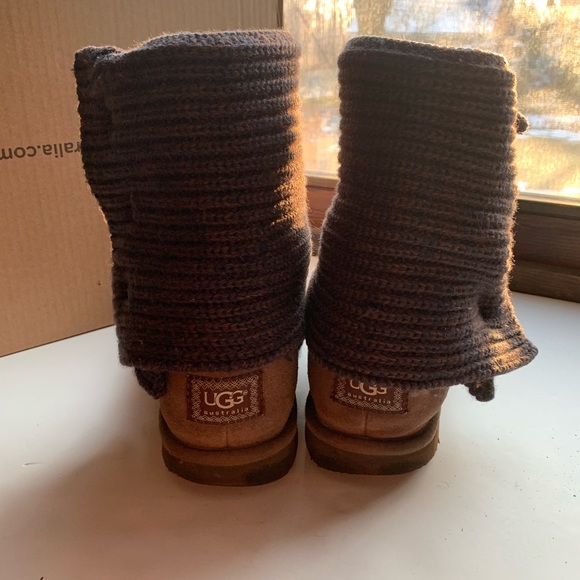 UGG Australia sweater boots deep purple, color with brown, blue - Picture 3 of 14